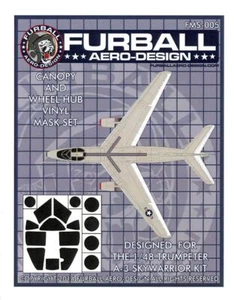 Juego de máscaras de vinilo con dosel y cubo de rueda Furball Calcomanías 1/48 DOUGLAS A-3 SKYWARRIOR - Imagen 1 de 2