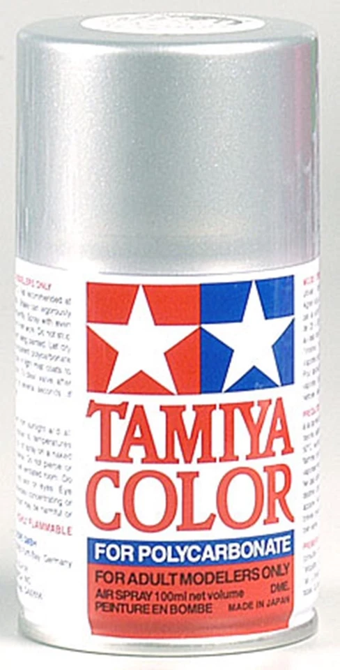 PS-41 Polycarbonate Spray Bright Silver 3oz Tamiya Paint for R/C bodies TAM86041 Foto 1 de 1