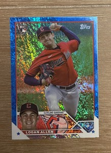 2023 Topps Update LOGAN ALLEN RC #US233 Blue Foil Parallel 588/999 Guardians NM