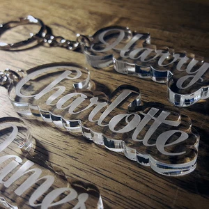 Personalised FROZEN KEYRING KEYCHAIN GIFT ANY NAME SCHOOL BAG TAG WORD - Picture 1 of 12