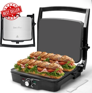 Panini Press Electric Griddle Sandwich Maker Non-Stick4-Slice withAustralianPlug - Picture 1 of 12