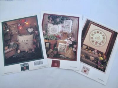 Lot/3 Shepherd's Bush Cross Stitch Chart Patterns Garden Path Sheep Christmas - Image 1 of 4