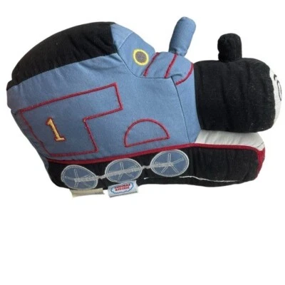 Almohada Pottery Barn Kids Thomas and Friends The Train en forma azul negro rojo Foto 1 de 4