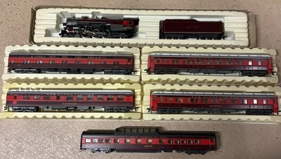 Locomotora de vapor y tren de pasajeros Rivarossi HO Chicago Alton 4-6-2 Pacific Foto 1 de 4