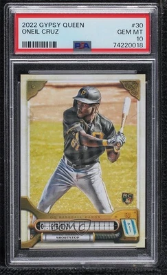 2022 Topps Gypsy Queen Oneil Cruz #30 PSA 10 GEM MT Rookie RC - Image 1 of 2