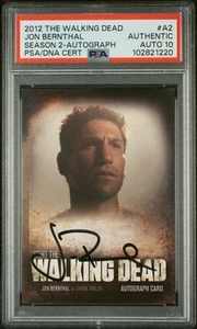 The Walking Dead S2 2012 Jon Bernthal Shane autógrafo SP PSA auténtico 10 automático - Imagen 1 de 2