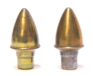 2 MATCHING DECORATIVE LAMP FINIAL 1/4 THREAD - Picture 1 of 4