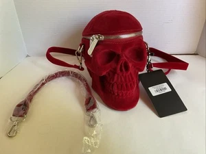 Killstar Blood Grave Digger Totenkopf Tasche Handtasche mit Taschengurt Neu mit Etikett - Bild 1 von 11