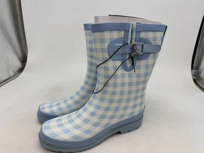 Botas de lluvia Western Chief Grunge guinga para mujer con hebilla de aciano impermeables - 7 Foto 1 de 4