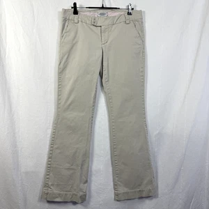 VTG American Eagle Pants Outfitters Womens Sz 6 Tan Low Rise Flare Stretch Y2K - Picture 1 of 7