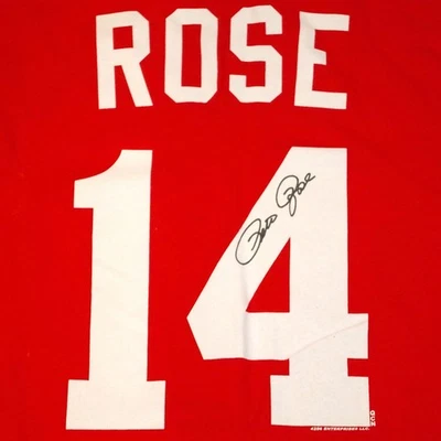 Camiseta 3XL firmada facsímil por Pete Rose nueva sin etiquetas por 4256 Enterprises LLC Foto 1 de 4