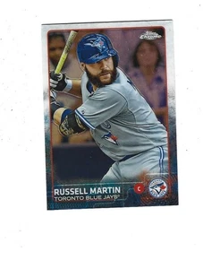 Topps Chrome Refractors #61 Russell Martin Toronto Blue Jays 2015 - Imagen 1 de 2