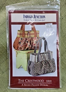 Indygo Junction The Crestwood Purse Bag Pattern IJ810 Uncut Shoulder Bag/Tote - Picture 1 of 4