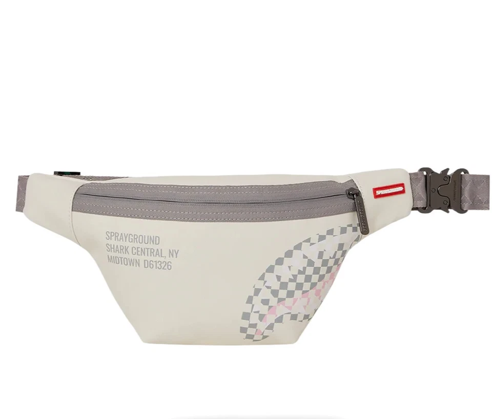 Bolso Bandolera Sprayground Dynamic Savvy Crema🔥Nuevo Bolso Mensajero Negro a Cuadros Foto 1 de 4