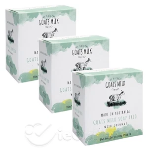 (9er-PACK) The Natural Goats Milk Company Seife mit KOKOSNUSS - Hergestellt in Australien - Bild 1 von 4