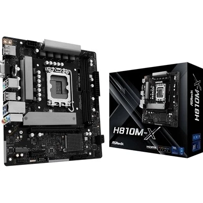 Asrock H810M-X Intel Socket 1851 Motherboard 2 X Ddr5 Dimm Slots 1 X M.2 Socket - Image 1 of 1