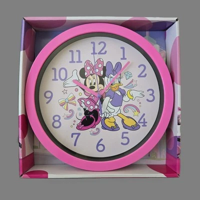 Disney Minnie Mouse; Reloj de Pared Margarita - 10 Pulgadas - Decoración de Pared de Oficina y Hogar. Foto 1 de 2