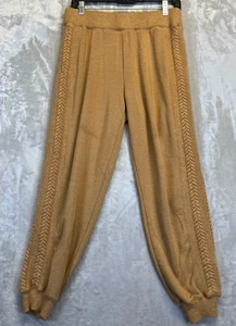 Lou & Grey Pants Women's Medium Brown Pull On Chunky Cable Knit Lounge Casual - Picture 1 of 11