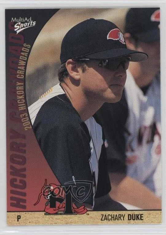 2003 MultiAd Sports Hickory Crawdads Update Zach Duke #17 - Image 1 of 2