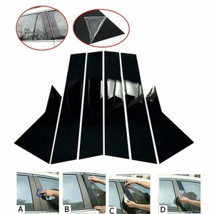 Moldura de puerta de poste de pilar negra 6 piezas para auto Honda Civic Sedán 2022-2025 Qrvrdulfsdh - Imagen 1 de 9