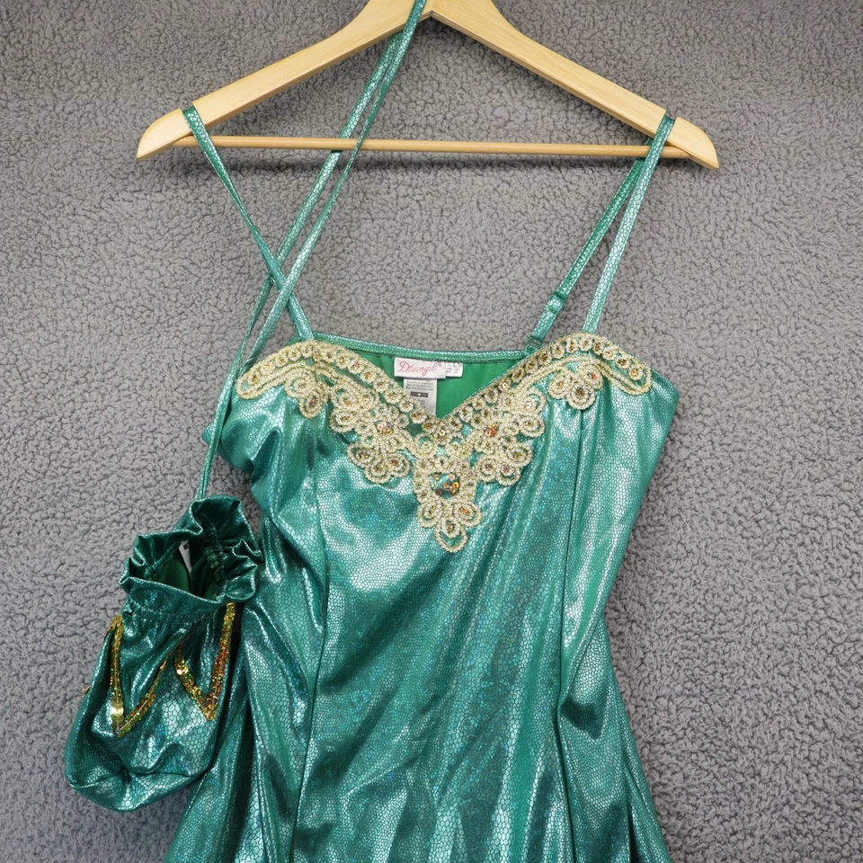 Tinkerbell Womens XL Costume Dreamgirl Sexy Disney Dress + Bag + Magic Wand - Image 1 of 4