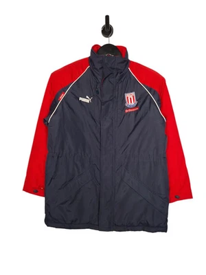 Chaqueta acolchada Puma 2003/04 Stoke City talla niños mediana roja gris Foto 1 de 4