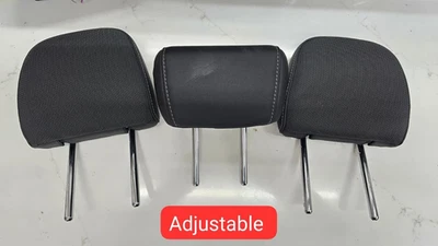 21 22 23 Ford Bronco Sport 2nd Row Rear Head Rest Set Black Leather & Cloth - Image 1 of 4