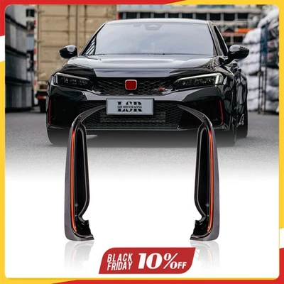 For Honda Civic Type-R FL5 LED DRL (Red) Plastic Front Lights Car Lamp Pair - Image 1 of 2