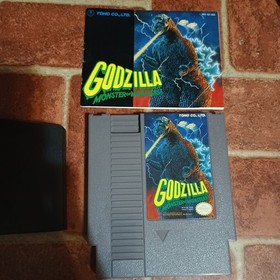 Godzilla Monster Of Monsters Nes With Manuel And Dust Sleeve Tested
