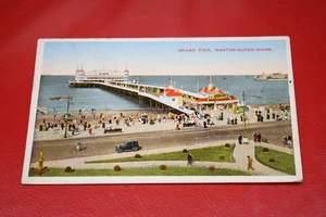 George VI postcard 1930's , Weston-Super-Mare, Grand Pier , Somerset - Picture 1 of 3