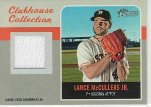 2019 TOPPS HERITAGE LANCE MCCULLERS JR. GAME USED JERSEY CARD HOUSTON ASTROS - Picture 1 of 1