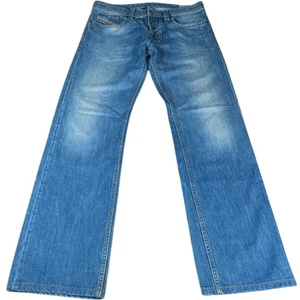 Diesel Larkee Men's Jeans W32 L34 Blue Regular Straight Casual Denim Wash 810J - Picture 1 of 13