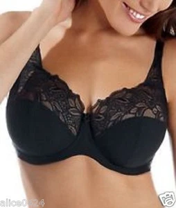 Sujetador con aros PANACHE Melody copa completa 6055 negro 34G nuevo, envío rápido nuevo con etiquetas $71. - Imagen 1 de 6
