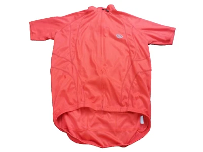 Camiseta deportiva de ciclismo Canari roja brillante talla M manga corta cremallera completa 3 bolsillos traseros Foto 1 de 4