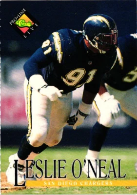 1994 Classic Pro Line Live - #129 Leslie O'Neal - San Diego Chargers - Image 1 of 2