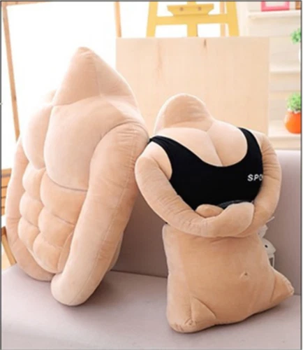 Creative Plush Simulation Body Muscle Cushions Funny Pillow Valentine's Day Gift - Image 1 of 4