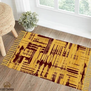 Hand Crafted Cotton Area Rug for Hallway, Kitchen, Entryway and Living Room - Picture 1 of 21