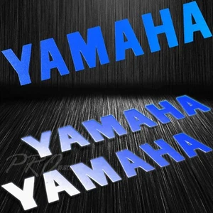 X2 8"Fuel Tank/Fairing/Rim/Wheel Decal Reflective Logo Vinyl Sticker Yamaha Blue - Picture 1 of 3
