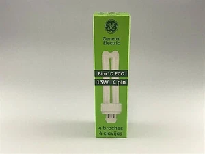 GE 97597 F13DBX/841/ECO4P FLUORESCENT BULBS BIAX D ECO 13W 4PIN (2PK) - Picture 1 of 5
