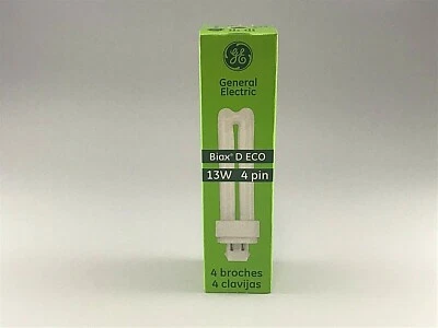 GE 97597 F13DBX/841/ECO4P FLUORESCENT BULBS BIAX D ECO 13W 4PIN (2PK) - Image 1 of 4
