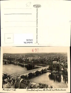576135,Foto Ak Frankfurt a. Main Domblick auf Alte Brücke u. Sachsenhausen - Bild 1 von 1