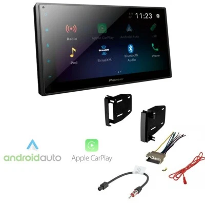 Pioneer DMH-1700NEX Double DIN Apple CarPlay Stereo + Kit for 2009-2012 RAM 1500 - Image 1 of 3