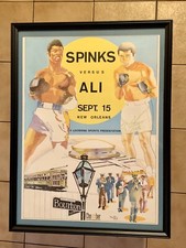 Rare 1978 Leon Spinks Vs. Muhammad Ali Original Onsite Vintage Boxing Poster