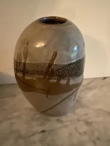 TREMAEN Cornish Studio Pottery MOON VASE Marazion Newlyn 1960s 1970s Signed Seal - Picture 1 of 14