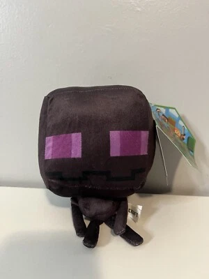 New 6” Big Head Minecraft Black Enderman Soft Plush Collectible Toy - Image 1 of 2