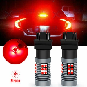 Luces traseras de estacionamiento para freno LED estroboscópicas rojas parpadeantes 5 veces para Nissan 3157 - Imagen 1 de 12