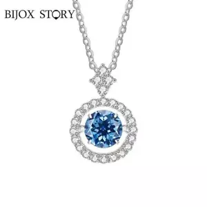 Collane Gioielli Fiore Moda Argento 925 Romantico Multicolore Link Moderno - Foto 1 di 36