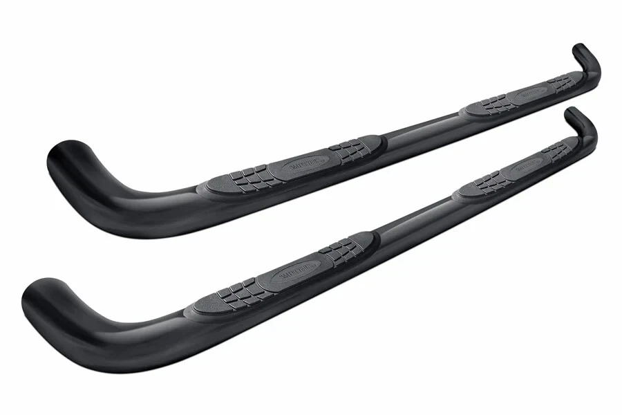 Barras de apoio nerf redondas pretas revestidas a pó 3" para Jeep Gladiator JT 2020-2025 - Imagem 1 de 1