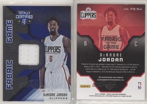 2015-16 Totally Certified Fabric of the Game Materials Blue /99 DeAndre Jordan