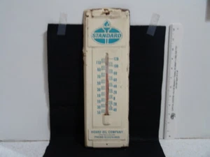 VINTAGE STANDARD OIL THERMOMETER ADVERTISING HOARD OIL COMPANY, COURTLAND, KS - Picture 1 of 10